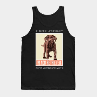 House is never lonely where a loving dog waits dark theme Tank Top